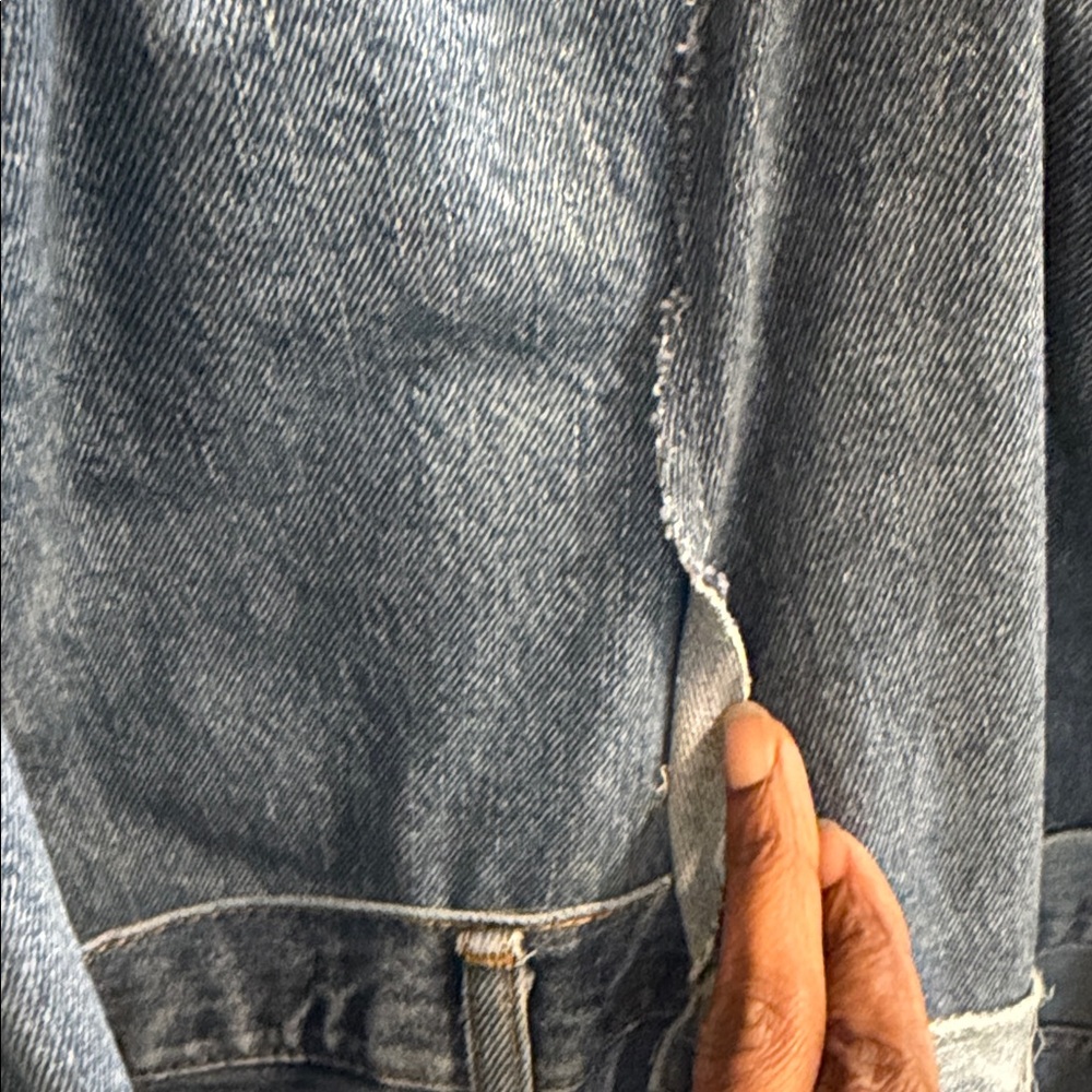 Patchwork Denim Overalls Maxi Dress - Blue - Picture 8 of 8